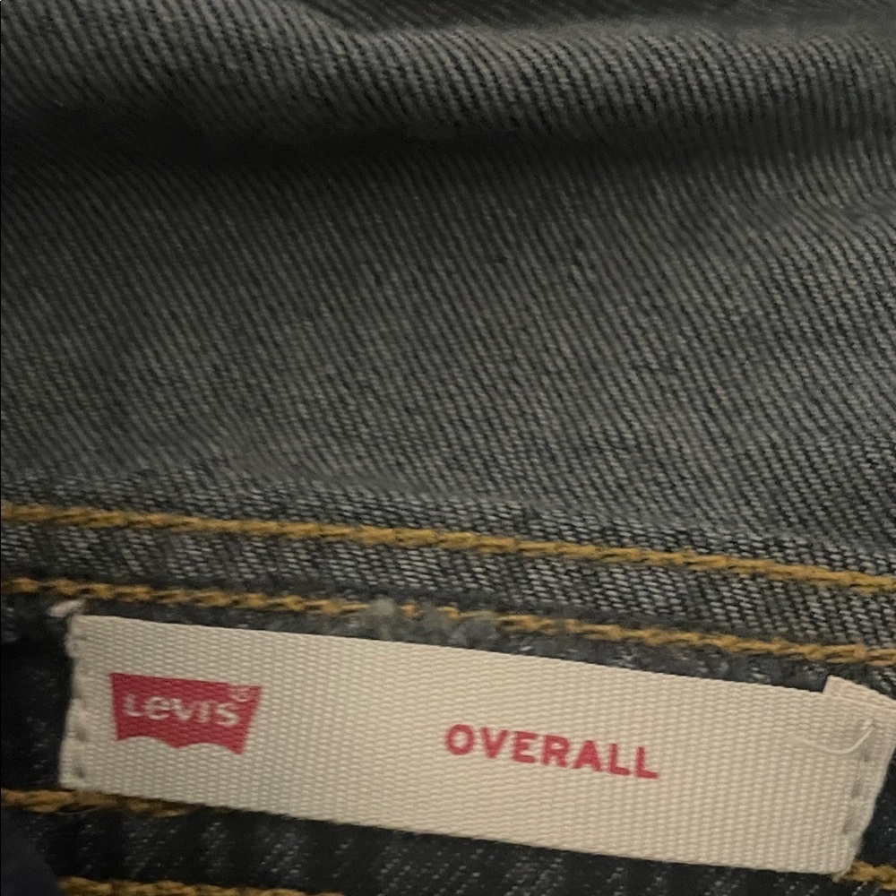 Carter's Dark Denim and Light Green Overalls - Picture 6 of 7